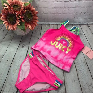 Nwt girls 2 pc Swimsuit juicy couture 2 piece bikini